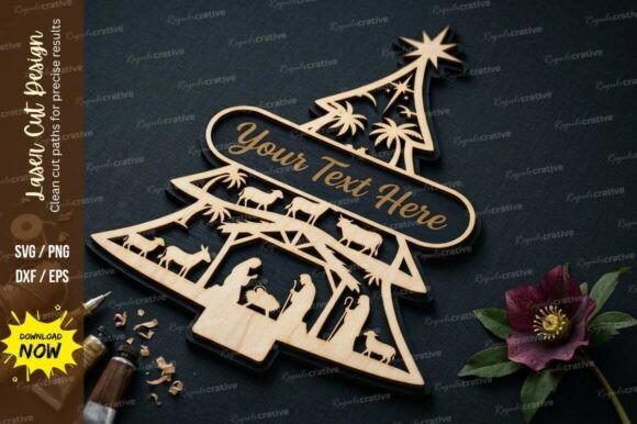 Christmas Village Laser Cut SVG Cutting Guide