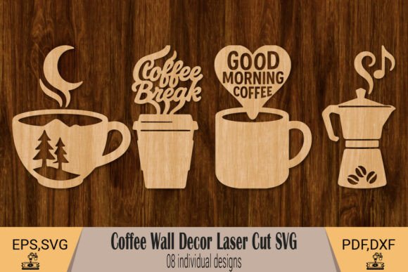 Coffee Wall Art SVG Bundle for Designers