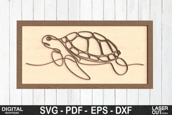 Creating Minimalist Coastal Decor with Sea Turtle One Line Wall Art SVG