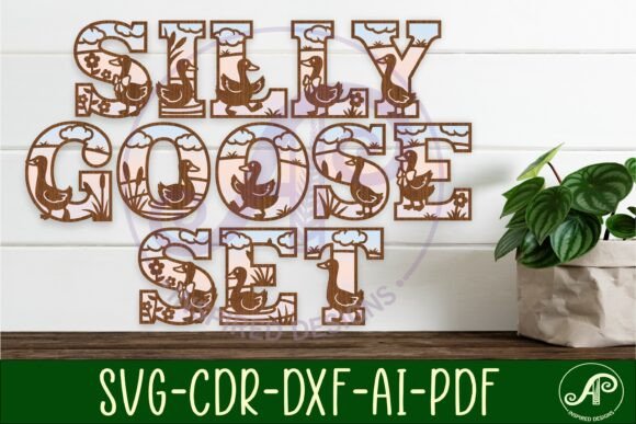 Elevate Your Laser Cutting Projects with Silly Goose Alphabet Letters