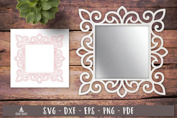 Elevating Projects with an Ornate Square Frame SVG Laser Cut Design