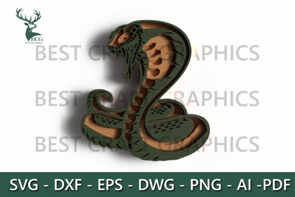 Evaluating the Layered Cobra Snake SVG File for Laser Cutting Projects
