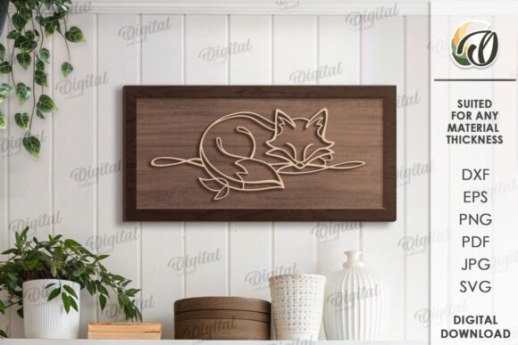 Evaluating the Line Art Decor Laser Cut Fox SVG for Digital Crafting Projects