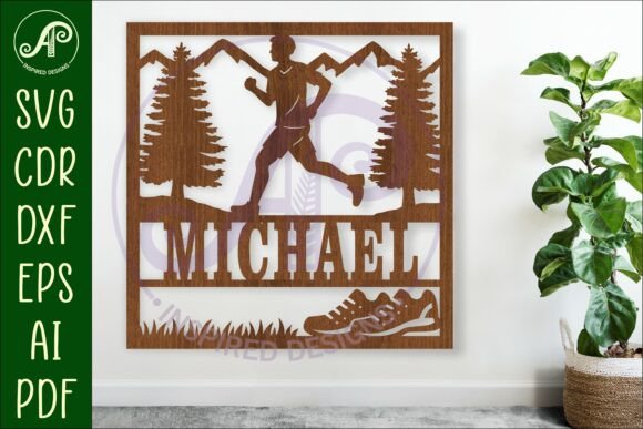 Evaluating the Male Running Themed Name Sign for Custom Decor Projects