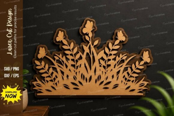 Floral Bush Decor Laser Cut Svg File: A Versatile Tool for Creative and Professional Projects