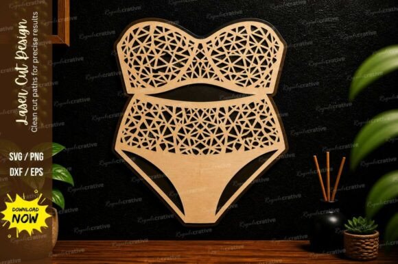 Geometric Bikini Art Laser Cut Svg File: A Strategic Design Tool for Precision and Creativity