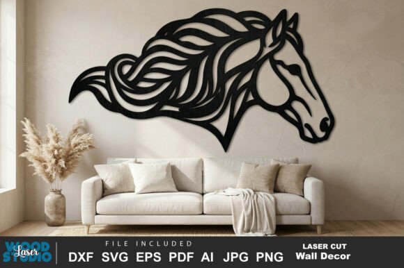 Horse Sign Wall Art SVG: A Creative Solution for Laser-Cutting Enthusiasts