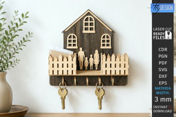 Integrating Family Key Holder Laser Cut Wall Decor into Your Home Organization Workflow