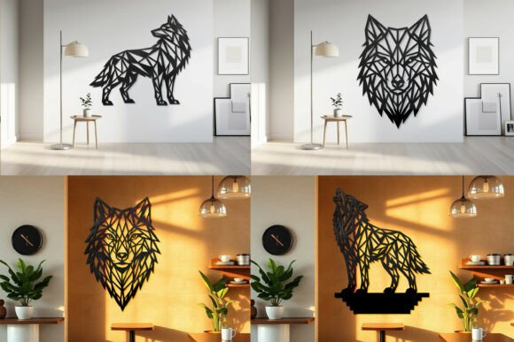 Laser Cut Wolf Wall Art SVG Bundle: A Guide to Geometric Decor