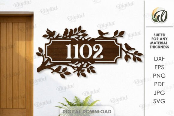 Strategic Curb Appeal: Leveraging House Number Plaque Laser Cut Floral Designs for Brand and Identity