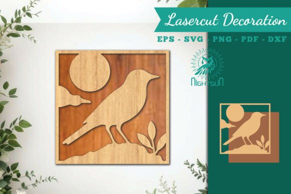 Transform Your Space with Bird Lasercut Wall Decor SVG 6