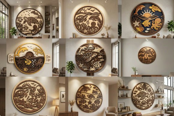 Transform Your Space with Laser Cut Sea Life Art