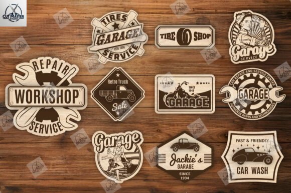 Transform Your Workshop with a Professional Garage Sign Laser Cut SVG Bundle