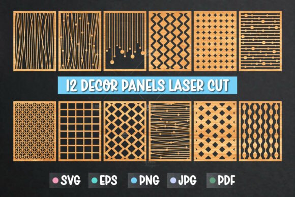 Unlocking Creative Potential with 12 Decor Panel Laser Cut SVG Designs